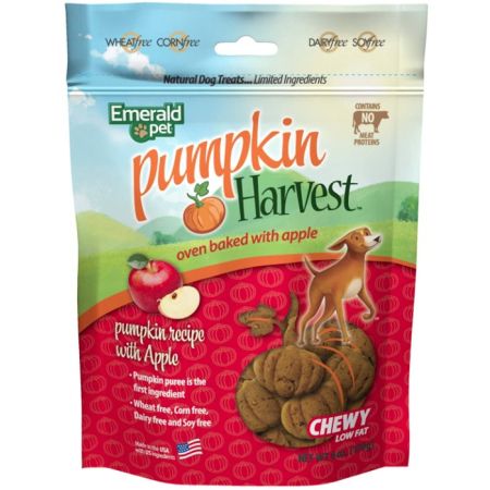 Emerald Pet Pumpkin Harvest Oven Baked Dog Treats with Apple
