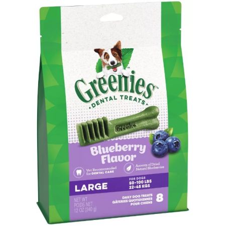Greenies Large Dental Dog Treats Blueberry